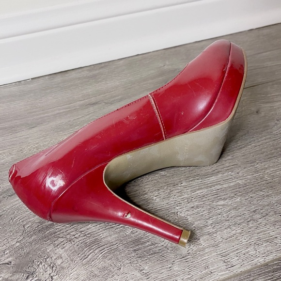 Vintage Red High Heels Nine West Size 6 - Picture 4 of 8
